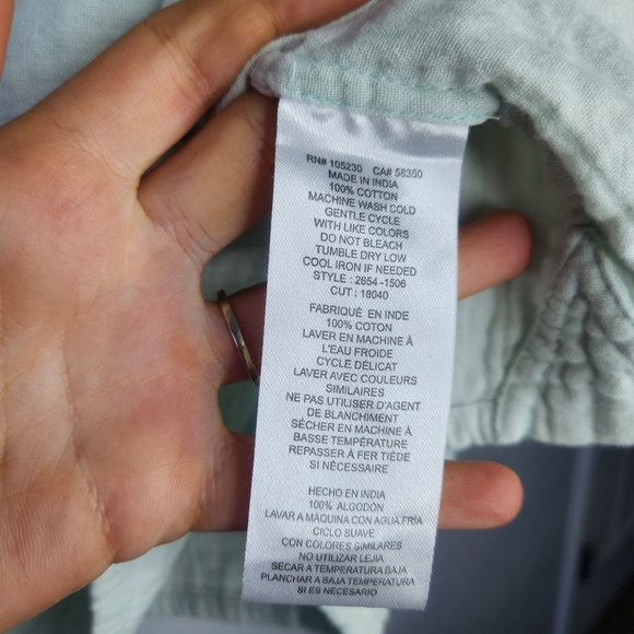 Current Elliott The Retreat Cotton Henley Top size 3 - Picture 7 of 9